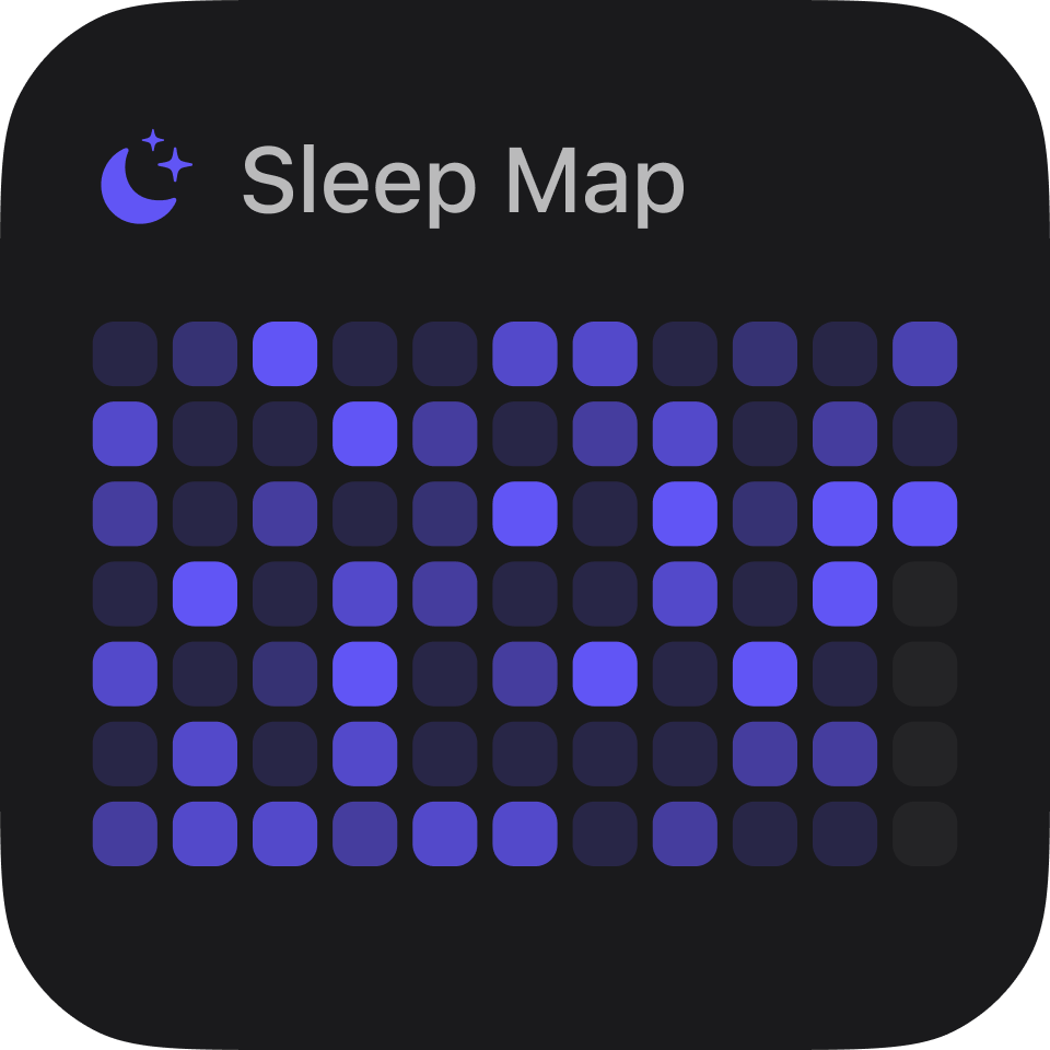 Drowse sleep map widget with recent sleep history